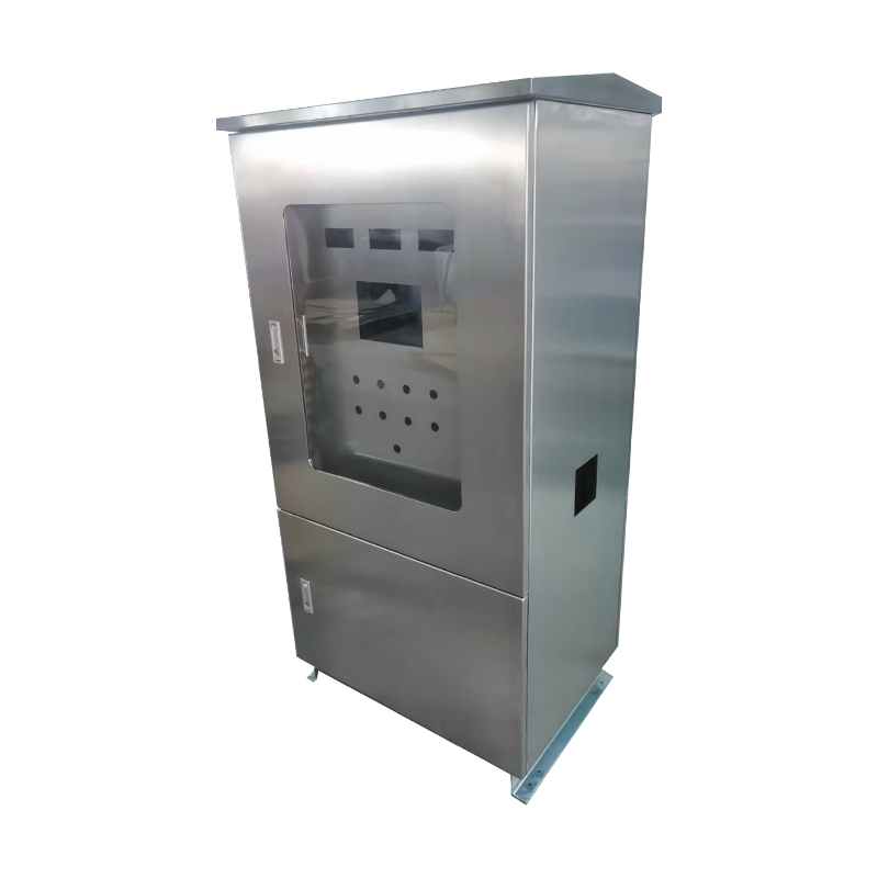 Stainless steel visual outdoor control cabinet
